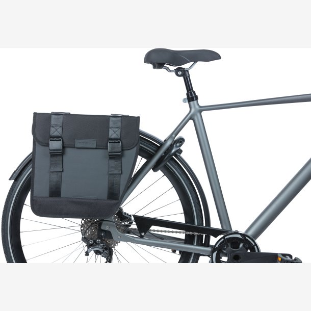 Double Cykeltaske Basil Tour Waterproof 28 liters 34 x 14 x 34 cm - black