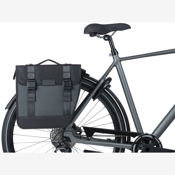 Double Cykeltaske Basil Tour Waterproof MIK 28 liters 34 x 14 x 34 cm - black