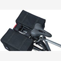 Dobbelt cykeltaske Basil Kavan Eco Classic 58 liter 37 x 24 x 33 cm - sort