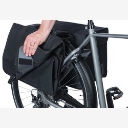Dobbelt cykeltaske Basil Kavan Eco Classic 68 liter 40 x 25 x 33 cm - sort