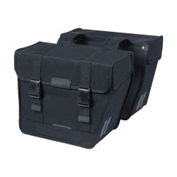 Dobbelt cykeltaske Basil Kavan Eco Classic afrundet 46 liter 37 x 18 x 32 cm - sort