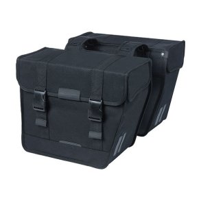 Dobbelt cykeltaske Basil Kavan Eco Classic afrundet 46 liter 37 x 18 x 32 cm - sort