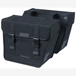 Dobbelt cykeltaske Basil Kavan Eco Classic afrundet 46 liter 37 x 18 x 32 cm - sort