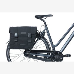 Dobbelt cykeltaske Basil Kavan Eco Classic afrundet 46 liter 37 x 18 x 32 cm - sort