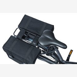 Dobbelt cykeltaske Basil Kavan Eco Classic afrundet 46 liter 37 x 18 x 32 cm - sort