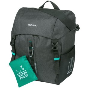 Cykeltaske Basil Discovery 365D L 20 liter 30 x 17 x 36 cm - sortgr
