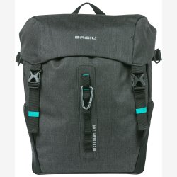 Cykeltaske Basil Discovery 365D L 20 liter 30 x 17 x 36 cm - sortgr