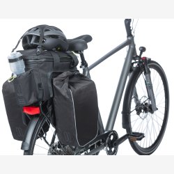 Trunkbag Basil Miles XL Pro 9-36 liter 31 x 23 x 20 cm - sort/lime, vandtt