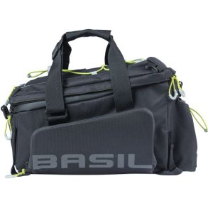 Trunkbag Basil Miles XL Pro 9-36 liter 31 x 23 x 20 cm - sort/lime, vandtt