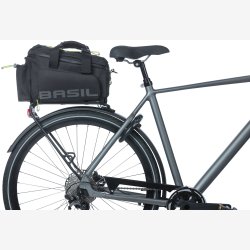 Trunkbag Basil Miles XL Pro 9-36 liter 31 x 23 x 20 cm - sort/lime, vandtt