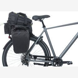 Trunkbag Basil Miles XL Pro 9-36 liter 31 x 23 x 20 cm - sort/lime, vandtt