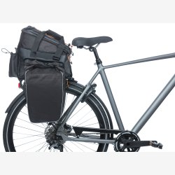 Trunkbag Basil Miles Tarpaulin XL Pro 9-36 liter 31 x 23 x 20 cm - sort orange, vandtt