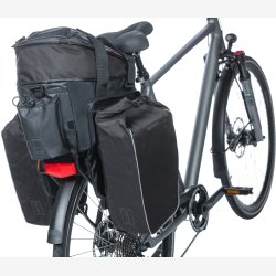 Trunkbag Basil Miles Tarpaulin XL Pro 9-36 liter 31 x 23 x 20 cm - sort orange, vandtt