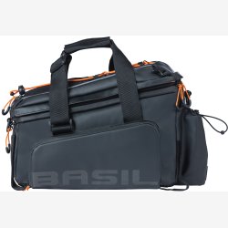 Trunkbag Basil Miles Tarpaulin XL Pro 9-36 liter 31 x 23 x 20 cm - sort orange, vandtt