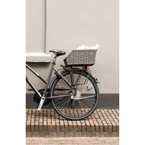 Cykelkurv for front carrier Basil Cento Rattan Look 47 x 34 x 22 cm - nature brown