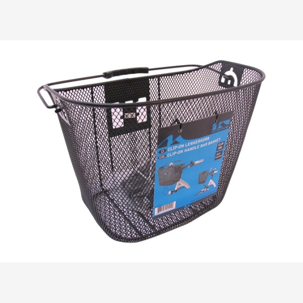 Styr basket M-Wave with Clip-on holder / removable - black