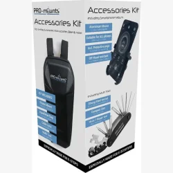 PRO-mounts styrtaske med tilbehrsst til el lbehjul