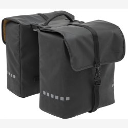 Dobbelt cykeltaske New Looxs Odense Double Racktime 39 liter 34 x 16 x 38 cm (x2) - sort