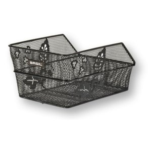 Cykelkurv til bagageb�rer Basil Flower S 36 x 26 x 18 cm - sort