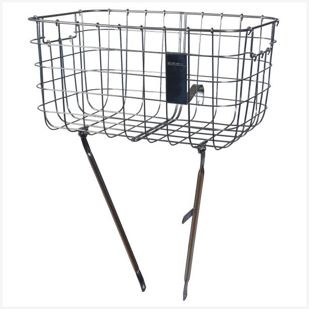 Cykelkurv til front Basil Robin 27 liters 47 x 31 x 25 cm - slv