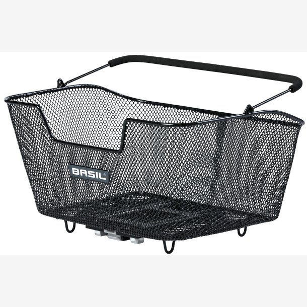 Cykelkurv for rear carrier Basil Base M MIK 43 x 30 x 23 cm - black