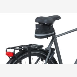 Sadeltaske til cykel Basil Mada 1 liter 19 x 11 x 13 cm - sort