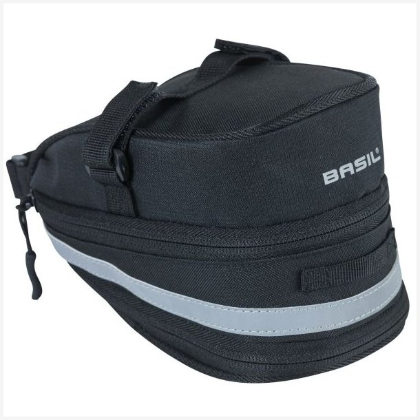 Sadeltaske til cykel Basil Mada 1 liter 19 x 11 x 13 cm - sort