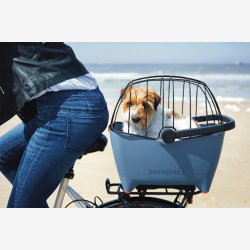 Stltrds sikkerhedsnet til cykelkurv til hund Basil Buddy 43,5 x 30 x 24,5 cm - sort