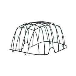 Stltrds sikkerhedsnet til cykelkurv til hund Basil Buddy 43,5 x 30 x 24,5 cm - sort