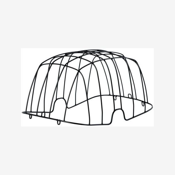 Steel wire dome for dog Cykelkurv Basil Buddy Space Frame  43,5 x 30 x 24,5cm - black