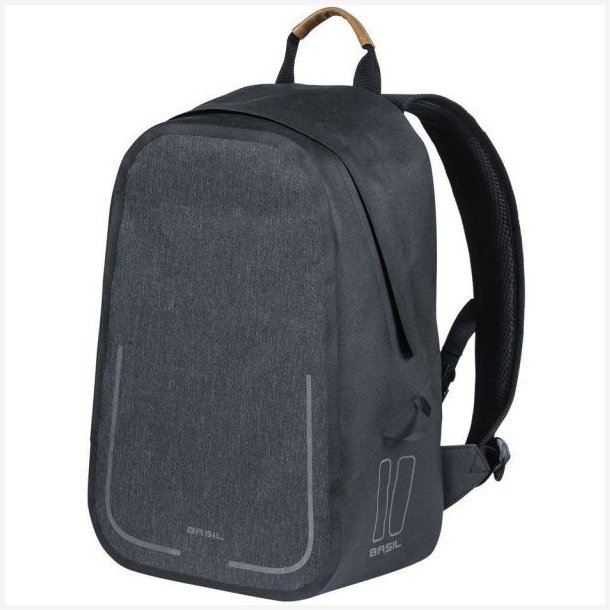 Cykelrygsk Basil Urban Dry 18 liter 27 x 16 x 45 cm - gr, vandtt