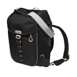 Cykelrygsk Basil Miles Daypack 17 liter 33 x 17 x 41 cm - sort, vandtt