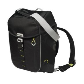 Cykelrygsk Basil Miles Daypack 17 liter 33 x 17 x 41 cm - sort, vandtt