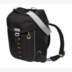 Cykelrygsk Basil Miles Daypack 17 liter 33 x 17 x 41 cm - sort, vandtt
