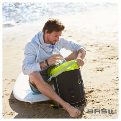 Cykelrygsk Basil Miles Daypack 17 liter 33 x 17 x 41 cm - sort, vandtt