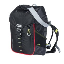 Rygsk til cykel Basil Miles Daypack Nordlicht 17 liter 31 x 17 x 44 cm - sort, vandtt