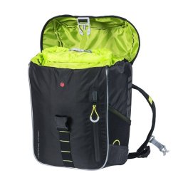 Rygsk til cykel Basil Miles Daypack Nordlicht 17 liter 31 x 17 x 44 cm - sort, vandtt