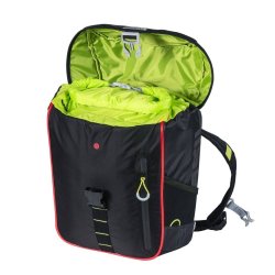 Rygsk til cykel Basil Miles Daypack Nordlicht 17 liter 31 x 17 x 44 cm - sort, vandtt