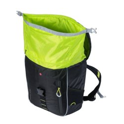 Rygsk til cykel Basil Miles Daypack Nordlicht 17 liter 31 x 17 x 44 cm - sort, vandtt