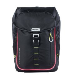 Rygsk til cykel Basil Miles Daypack Nordlicht 17 liter 31 x 17 x 44 cm - sort, vandtt