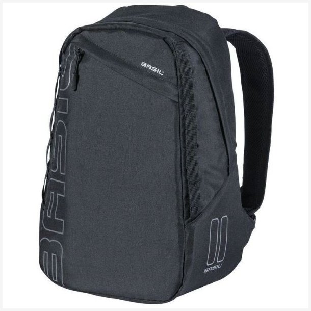 Cykelrygsk Basil Flex 17 liter 33 x 17 x 52 cm - sort