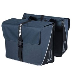 Dobbelt cykeltaske Basil Forte 35 liter 41 x 15 x 34 cm - marinebl/sort