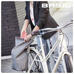 Cykeltaske  Basil City Shopper 14-16 L 30 x 18 x 49 cm - gr