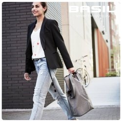 Cykeltaske  Basil City Shopper 14-16 L 30 x 18 x 49 cm - gr