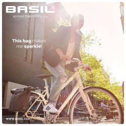 Cykeltaske  Basil City Shopper 14-16 L 30 x 18 x 49 cm - gr