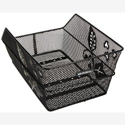 Cykelkurv for rear carrier Basil Cento Flower 45 x 31 x 21 cm - black