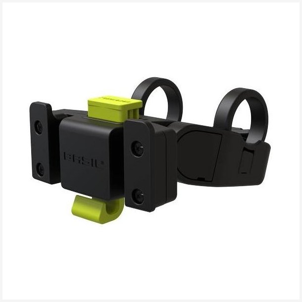 Basil Klickfix-adapter - monteringsbeslag til styr- sort