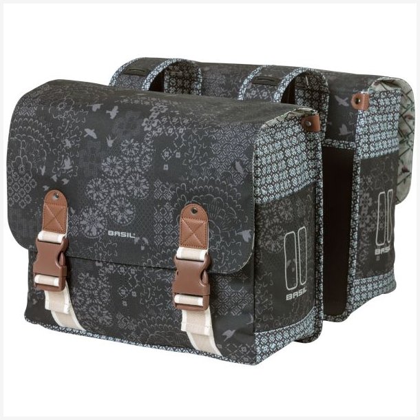 Dobbelt cykeltaske Basil Bohme Carry All 35 liter 37 x 15 x 37 cm - sort