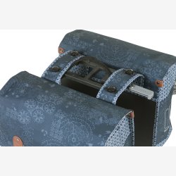 Double Cykeltaske Basil Boh&egrave;me MIK 35 liters 37 x 15 x 37 cm - blue