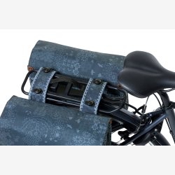 Double Cykeltaske Basil Boh&egrave;me MIK 35 liters 37 x 15 x 37 cm - blue